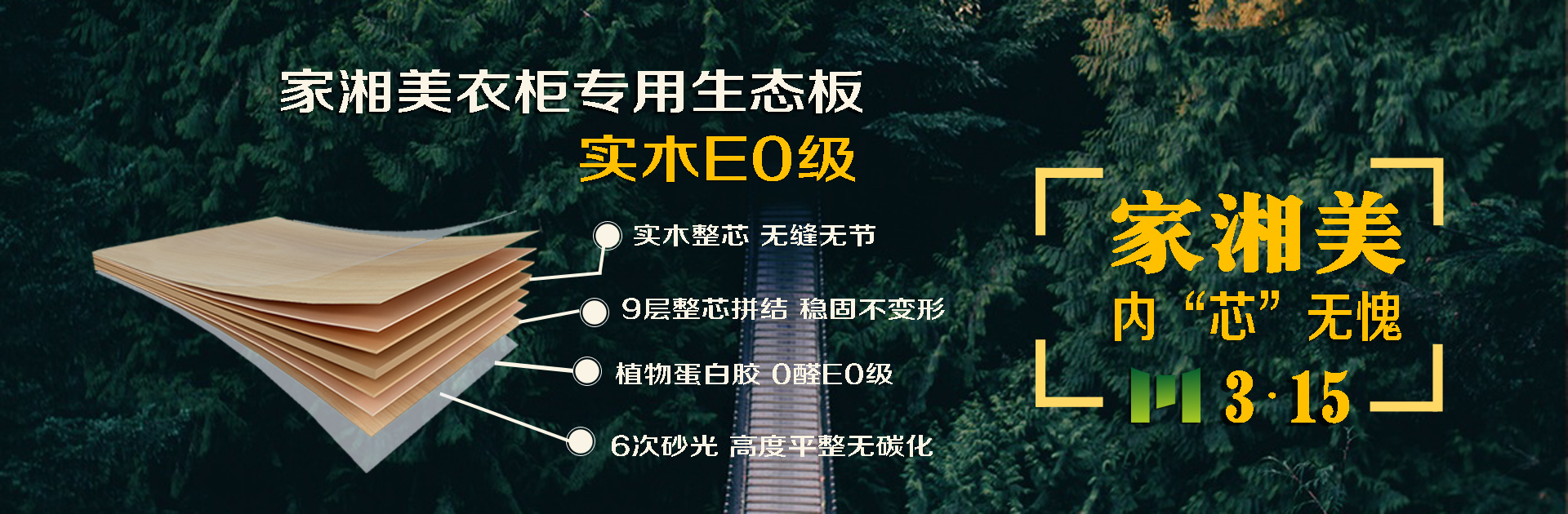 家湘美衣柜專用生態板